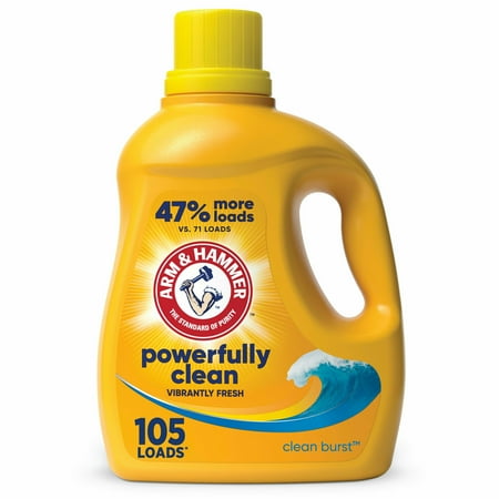 Arm &Amp; Hammer Clean Burst, 105 Loads Liquid Laundry Detergent, 105 Fl Oz