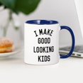 thumbnail image 3 of CafePress - I Make Good Looking Kids Mug - 11 oz Ceramic Mug - Novelty Coffee Tea Cup, 3 of 4