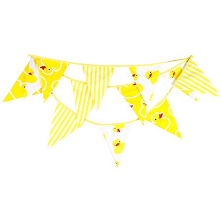Infei Jaune Canard Dessin Anime Tissu Grand Drapeau Bruants Guirlande Enfants Fete D Anniversaire Decoration Walmart Canada