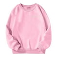 thumbnail image 6 of HXWCHs Soft cotton girls' sweatshirts Girls Winter Pullover Hoodie Soft Casual Round Neck Sweatshirt for Kids Ages 3-14 Years Comfortable Daily Wear with Sneakers Pink 9-10 Years, 6 of 6