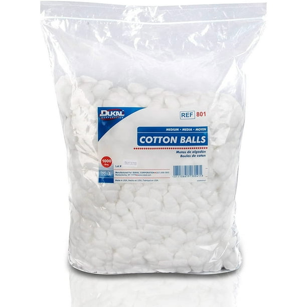 Dukal Cotton Balls. Large balls for wound care. NonSterile cotton