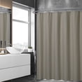 thumbnail image 2 of Shininglove Waffle Shower Curtains for Bathroom (Taupe, 72" x 72"), 2 of 7