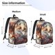 thumbnail image 2 of Disketp Romantic Flower Fox Mochila de Lona Estampada, Mochila Escolar de Viaje Ligera para Estudiantes y Portátil-Medium, 2 of 5