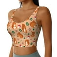 thumbnail image 2 of Pofeuu Squirrel And Mushroom Print Sports Bra for Women Sexy Vest Yoga Running Gym Fitness Crop Bras Tops-Large, 2 of 8