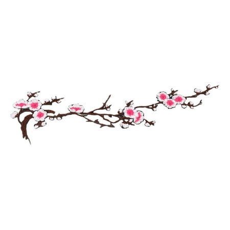 - Unique Bargains Polyester Plum Blossom Design DIY Trimming Hat Decoration Lace Applique Fuchsia