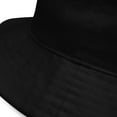 thumbnail image 3 of Clishirt Adult Unisex Embroidered Black Fish Cotton Black Bucket Hat, 3 of 4