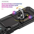 thumbnail image 5 of Dteck Case for Samsung Galaxy Z Flip4 5G,Shockproof Rugged Kickstand Case Ring Holder Lighweight Cover for Galaxy Z Flip 4 (2022),Black, 5 of 9