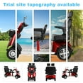 thumbnail image 6 of QEEKA Multi Seat Mobility Scooter,Size Robust Design, Stable & Comfortable for Travel,1000W Heavy Duty 4 Wheel Mobility Scooters 600Lbs,25-31 Miles of Range,Red, 6 of 9
