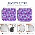 thumbnail image 6 of Kll Ornamental Turtles Windshield Sun Shade 2-Piece Foldable Car Front Window Sunshade For Most Sedans Suv Truck - Auto Sun Blocker Visor Protector Blocks Max Uv Rays - Medium, 6 of 7