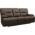 thumbnail image 3 of Pemberly Row Contemporary Chocolate Power Reclining Sofa and Loveseat, 3 of 10