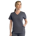 thumbnail image 2 of Maevn Pure Women's Modern V-Neck Top & Modern Yoga Pant Scrub Set, 2 of 5