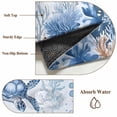 thumbnail image 6 of 2.7'x5' Area Rugs, Summer Beach Coastal Indoor Outdoor Area Rug for Living Room Bedroom, Sea Turtle Coral Nautical Washable Bathroom Rugs Kitchen Floor Carpet Mats Home Decor Aesthetic, 6 of 8