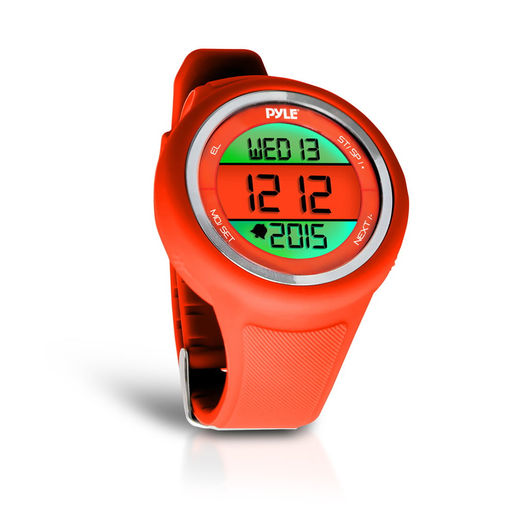 New Champion All Sports Walking Running Stopwatch Timer Daily Alarm Orange 