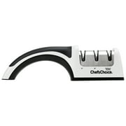 Chef'sChoice AngleSelect Model 4643 Professional Manual Knife Sharpener for Straight Edge and Serrated Knives, in Silver/Black (4643009)