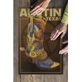 thumbnail image 2 of Austin, Texas, Boot and Star, 500 Piece Challenging 19 x 27 Jigsaw Puzzle for Adults and Family, Made in USA, 2 of 2