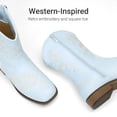 thumbnail image 3 of DREAM PAIRS Girls' Cowboy Boots, Mid Calf Western Cowgirl Boots with Floral Embroidery for Toddler, Little & Big Kids, 3 of 6