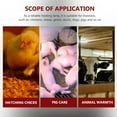 thumbnail image 4 of 1pc Livestock Incubator Box Heating Light Little Pig Cage Accessory Pet Box Lamp, 4 of 8
