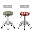 thumbnail image 6 of Lsque Fire Symbols Round Bar chair cushion covers Velvet Fabric Premium Comfort Protects from Scratches and Stains for 14-17 Inch Chair- 13 inch, 6 of 7