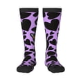 thumbnail image 2 of Lsque Cartoon Black Cats Printed Crew Socks Men's Women's LightWeight Thin Casual Calf Socks ,Knee High Socks,Cotton Socks, 2 of 9