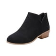 thumbnail image 1 of Bottes Romaines à Talon Compensé pour Femmes Mode Décontractée 2025 Bottines Courtes Rétro Talons en Cuir, 1 of 2