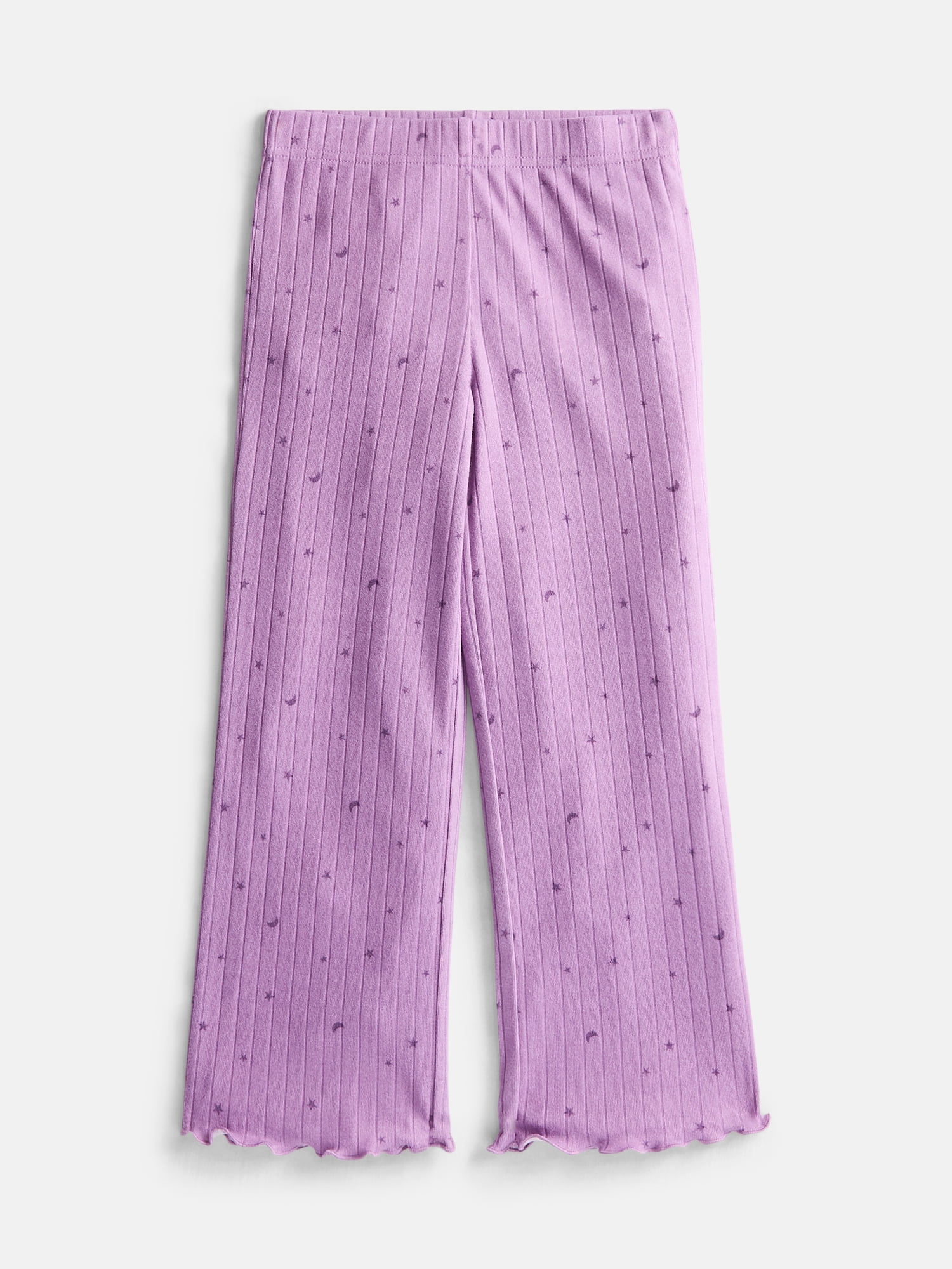 Wonder Nation Girls' Top, Pants and Hair Scrunchie Pajama Set, 3-Piece, Sizes 4-18