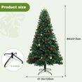 thumbnail image 2 of Ourlova 7Ft Prelit Artificial Christmas Tree Xmas Tree with Lights Balls and Sturdy Metal Base, 2 of 6