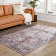 thumbnail image 4 of BoutiqueRugs Viho Boho Oriental Medallion Runner Rug - Traditional Floral Carpet for Hallway, Kitchen - Machine Washable - Peach, Dark Red, Cream -2'7" x 7'3" (2x8), 4 of 11