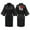 Black, variant on Womens Valentine'S Day Satin Nightgown Bride Bridesmaid Solid Silk Pajamas And Back Print, I Love My Boyfriend For Wedding Party Getting, Ice Silk Bathrobes, Home Clothes Black
