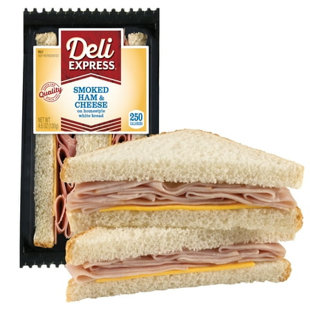 Deli Express Smoked Ham & Cheese Sandwich Wedge, 4.6 oz, 1 Count