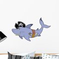 thumbnail image 1 of Pirate Shark Wall Decal by Wallmonkeys Peel and Stick Graphic (24 in W x 15 in H) WM282855, 1 of 4