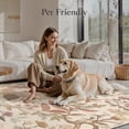 thumbnail image 4 of KUETH 5X7 Vintage Floral Area Rugs Machine Washable Rugs for Living Room, Non Slip Flat Pile Rug with Rubber Backing, Boho Rug for Entryway Bedroom Dining Room Home Office, 4 of 12