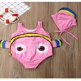 thumbnail image 4 of Toddler Boy Girl Fish Bathing Suit with Hat One Piece Swimsuit Set, 4 of 6
