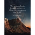 thumbnail image 3 of ArtsyQuotes 15x18 Black Modern Framed Museum Art Print Titled - Nelson Mandela Quote: Rising Every Time, 3 of 5