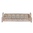 thumbnail image 6 of Efavormart 16"x12" Lace Blush/Rose Gold Metal Decorative Serving Trays with Handles, Rectangle Mirrored Vanity Trays for Party, Wedding Tray, Kitchen Decoration, and Sweets Farmhouse Tray, 6 of 10