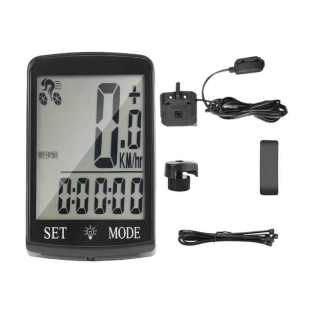 Computadora para bicicleta con pantalla LCD de 3'', velocímetro multifuncional para bicicleta Con cable