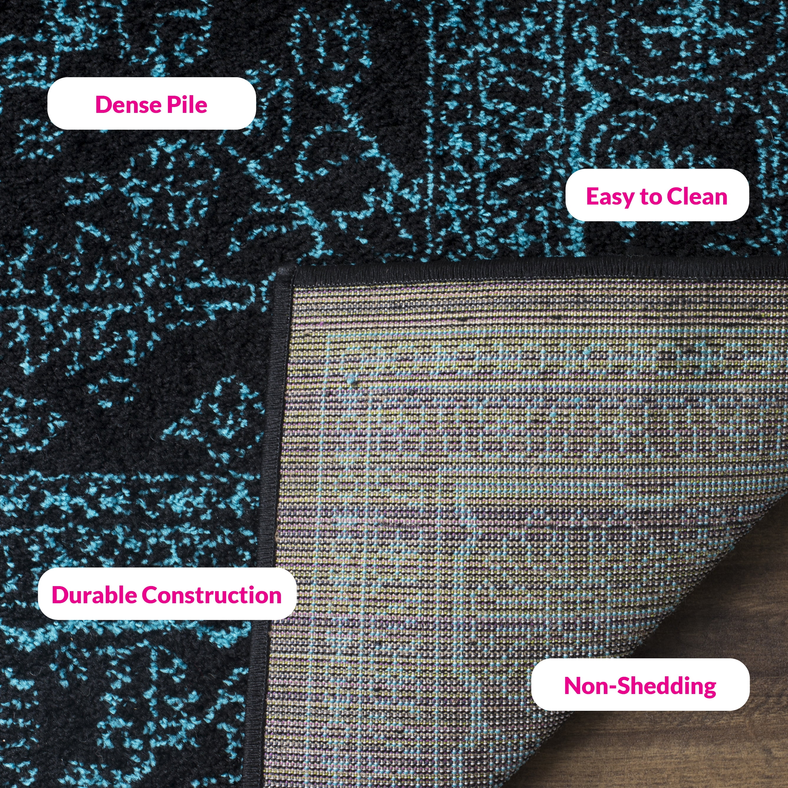 Safavieh Adirondack Xavier Oriental Area Rug, Black/Teal, 10' x 14'