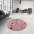 thumbnail image 3 of Ahgly Company Indoor Square Abstract Pastel Pink Patchwork Area Rugs, 7' Square, 3 of 6