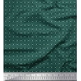 thumbnail image 1 of Soimoi Velvet Fabric Floral & Ogee Shirting Print Sewing Fabric Yard 58 Inch Wide, 1 of 1