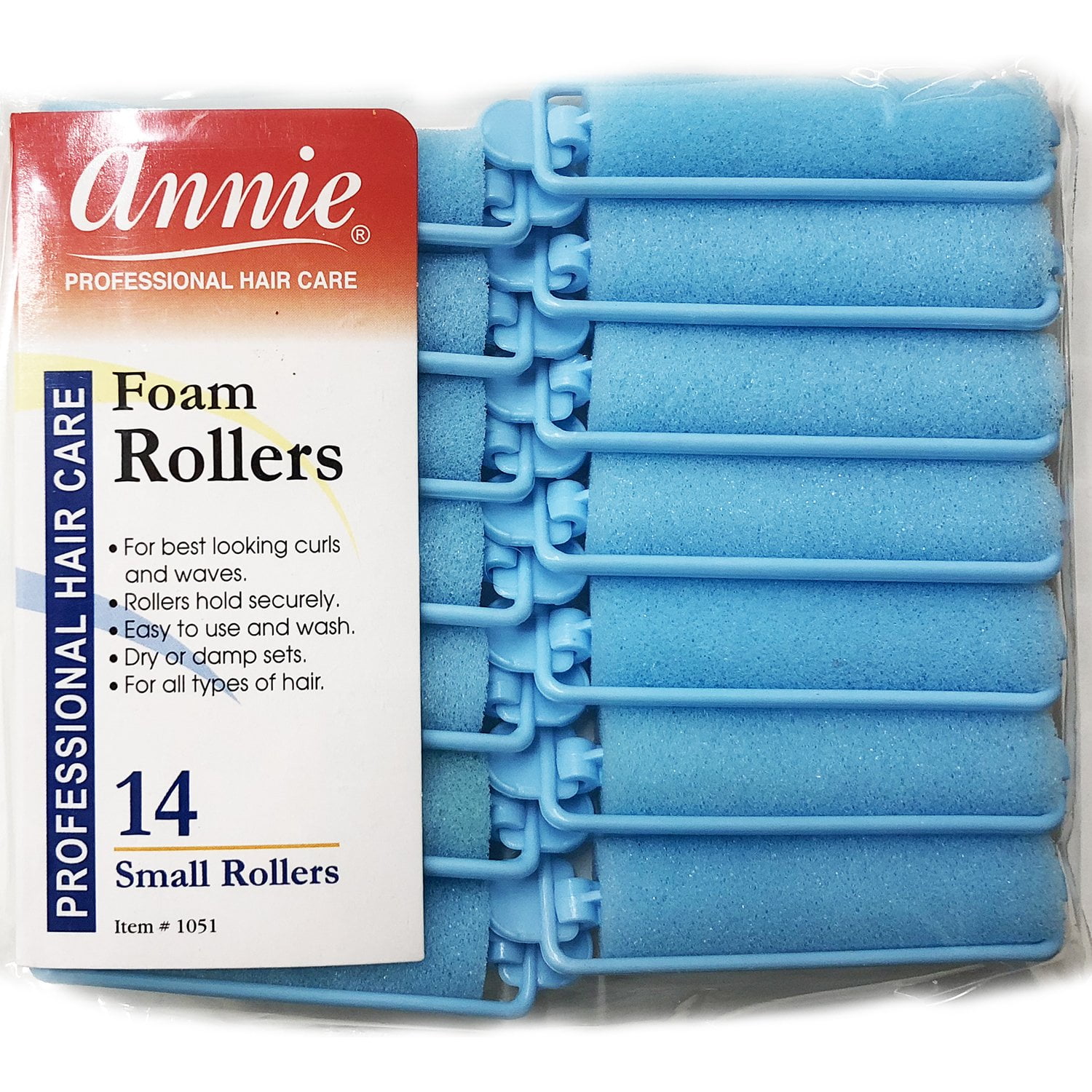 Small 5/8" Foam Hair Rollers 14 Pcs.