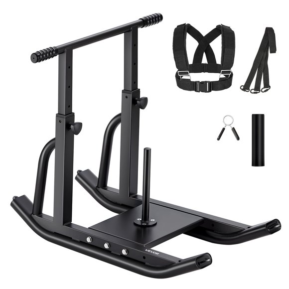 VEVOR Weight Power Pull Push Sled Workout Fitness Strength Speed Training Sled Black