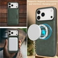 thumbnail image 5 of Case For IPhone 17 Pro Max/17 Pro/17 Air/17, Anti-Scratch PU Leathe Shell With Wireless Charging Card Slot Kickstand Case, 5 of 5