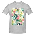 thumbnail image 4 of Bingfone Tropical Flowers Men'S Loose Fit Short-Sleeve Pocket T-Shirt, 4 of 7