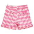 thumbnail image 2 of Richie House Girls' Diamond Print Shorts with Elastic Waistband RH1943, 2 of 7