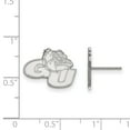 thumbnail image 2 of 10k White Gold LogoArt Gonzaga University G-U Bulldog Small Post Earrings Q1W006GON, 2 of 4