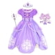 thumbnail image 1 of Vestido de Princesa Sofía para niña, disfraz de Cosplay con mangas abullonadas, vestidos de capas para fiesta de cumpleaños, disfraces de fantasía con volantes Sophia Fivean unisex, 1 of 2