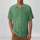 thumbnail image 1 of pstuiky camisetas de hombre, Blusa informal de manga corta con cuello vuelto y botones en el bolsillo para hombre, color liso, a la moda camisas casuales para hombre xxxl, 1 of 6