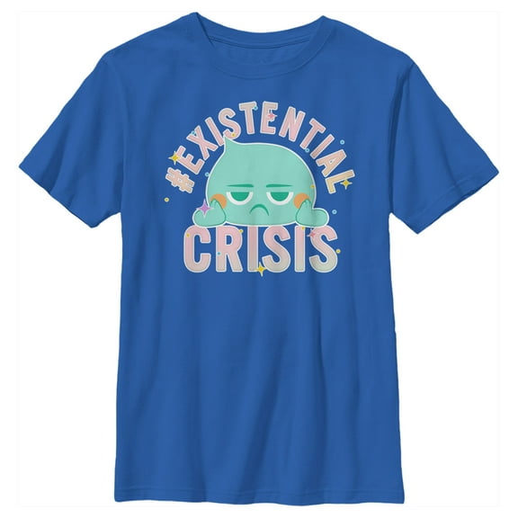 Boy's Soul 22 Existential Crisis  Graphic Tee Royal Blue Medium