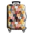 thumbnail image 1 of Luggage Cover Stretch Fabric Suitcase Protector Baggage Dust Case Cover Suitable for18-32 Inch Suitcase Case Travel Organizer Cat M, 1 of 6