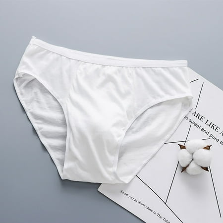 

B91xZ Lingerie For Women Underpants Cotton Men s Briefs Comfortable Disposable Underwear Push up Lingerie White XXL