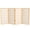 Natural, variant on 3 ft. Tall Classic Japanese Window Pane Lattice Privacy Screen - Natural - 3 Panels